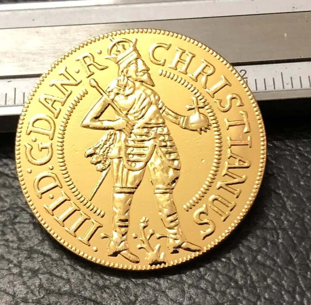 1644 ДАНИЯ 2 Dukater Christian IV hebrêermønt|Безвалютные монеты| |