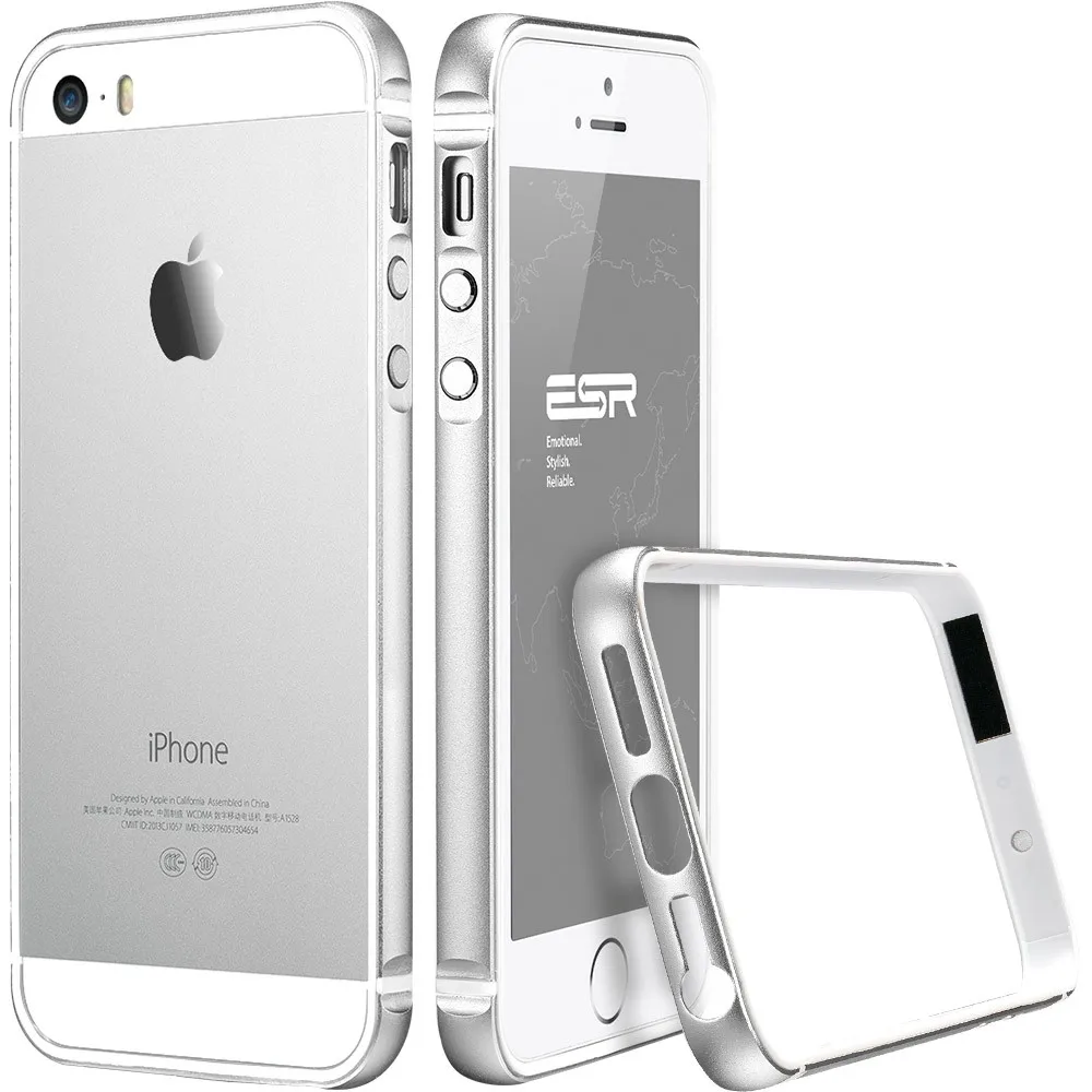 Чехол для iphone 5s/SE, ESR металлическая рамка ультра тонкий алюминиевый сплав рамка мягкий бампер чехол для iphone SE/5/5s