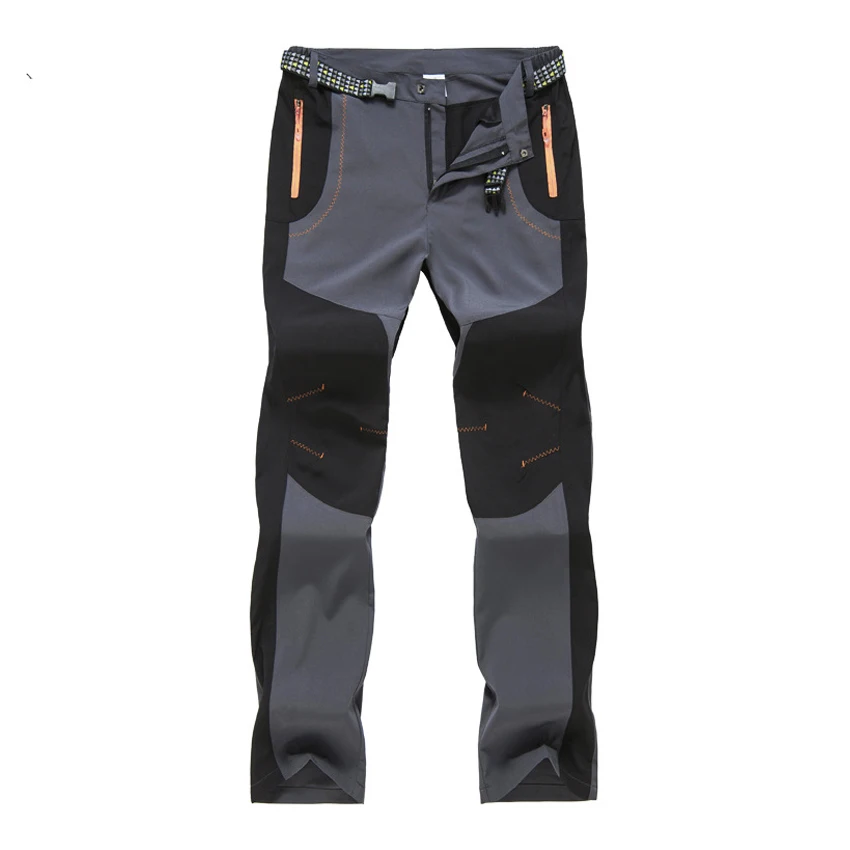 Men Gray Горные мужские и женские походные тонкие флисовые штаны, уличные брюки, весна-осень, ветрозащитные для кемпинга, лыжного спорта, альпинизма MA227 - Цвет: Men Gray