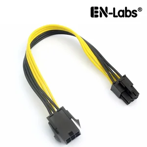 En-Labs PCIe 6-контактный удлинитель штекер-гнездо, 18AWG UL PCI-E 6-контактный удлинитель питания для видеокарты GPU