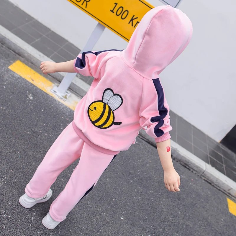 Baby Clothing Sets Child Clothes For Girls Tracksuit Hoody Set Kids Sports Suit Outfits 4 Years Autumn 2 Pieces Toddler Outwear | Детская