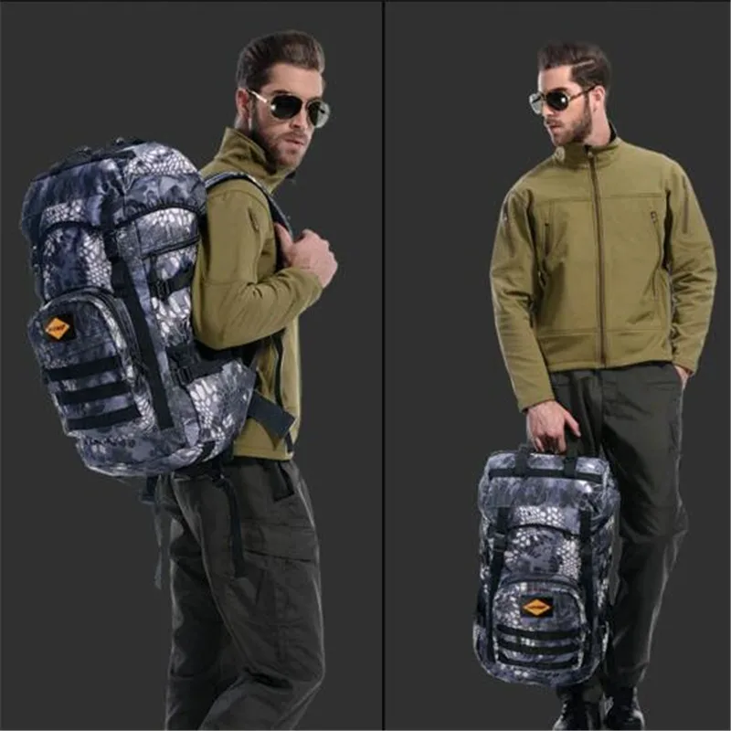 Мужская нейлоновая сумка вместительный водонепроницаемый дорожный рюкзак в