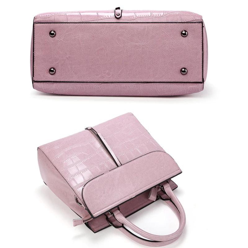 Женская сумка из мягкой натуральной кожи с камнями ручками сверху|brand women bag|fashion