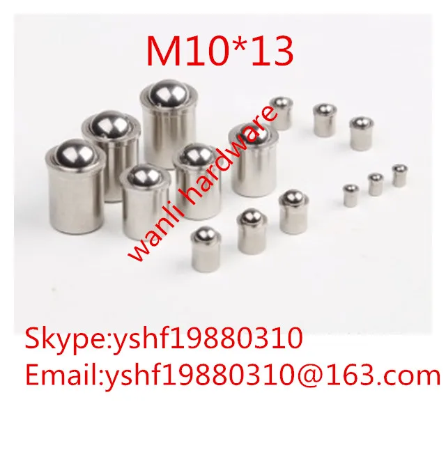 

20pcs M10 x 13mm M10*13 Stainless Steel Hex Socket Spring Plunger Set Screw