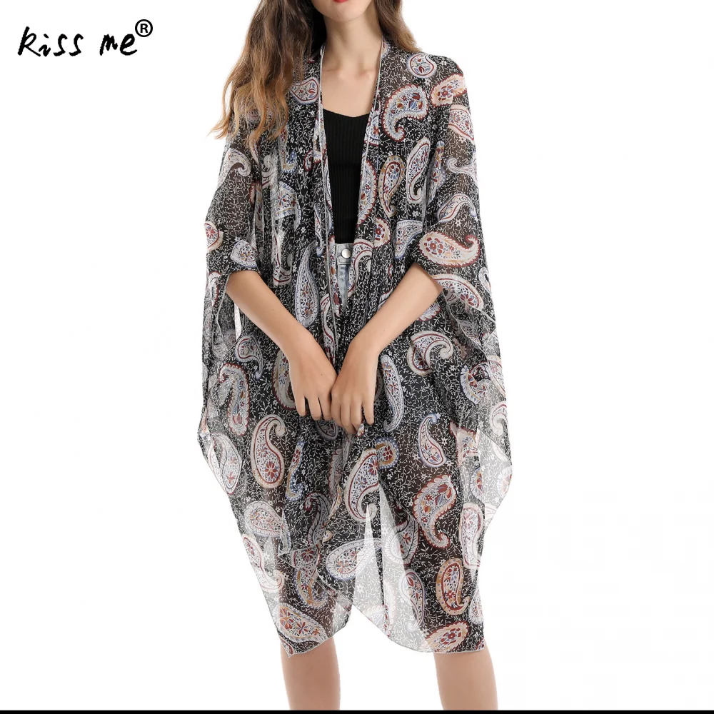 Темно синее пляжное платье накидка для женщин купальник Пляжная цветочный узор