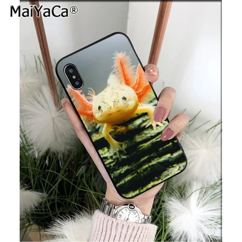 A12 MaiYaCa милый животный Axolotl клиент высокого качества чехол для телефона Apple iPhone 8 7 6 6S Plus X XS MAX 5 5S SE XR чехол - Цвет: A12