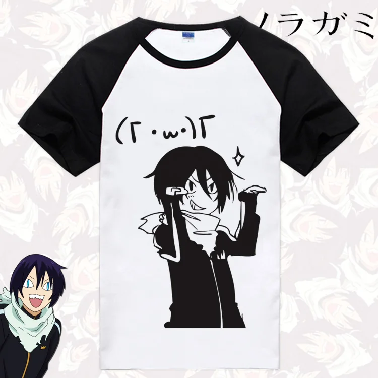 Футболка с коротким рукавом из натурального хлопка|noragami t shirt|t shirttee tee |