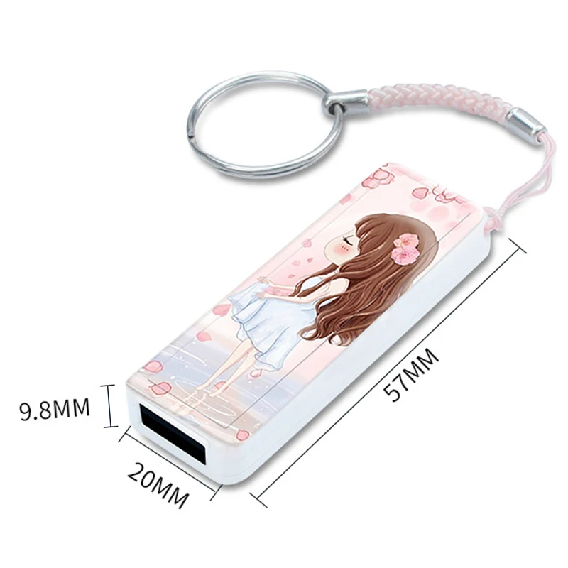 Customized Pen Drive 32GB 64GB 128GB USB Flash 4GB 16GB Pendrive 8GB Personalizado U Stick Disk Gift For Girl Wedding | Компьютеры и