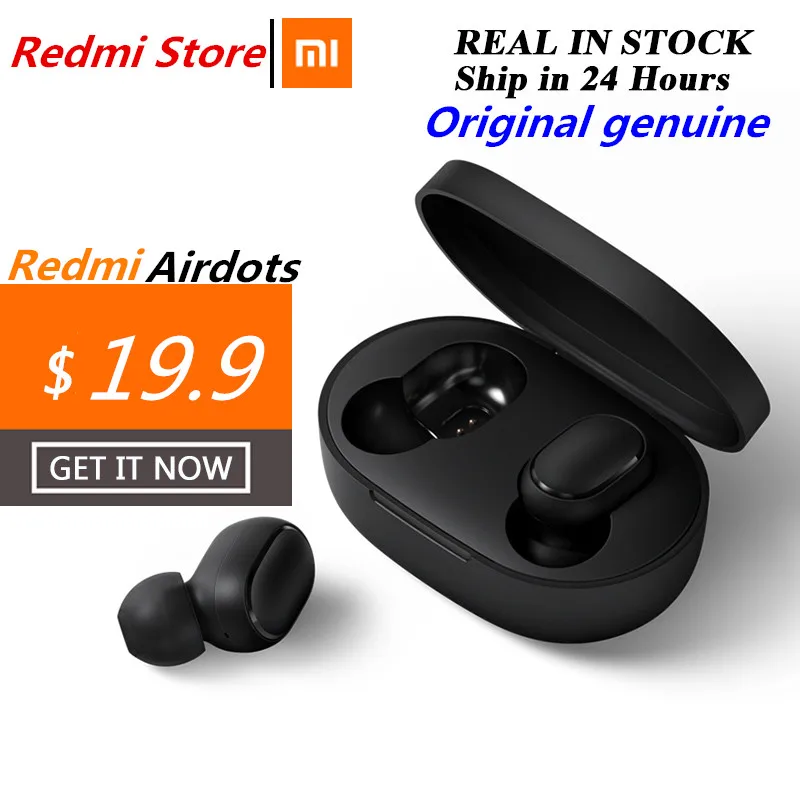Inlock Xiaomi Redmi Airdots Xiaomi Беспроводные Наушники управление голосом Bluetooth 5,0 контроль шумоподавления