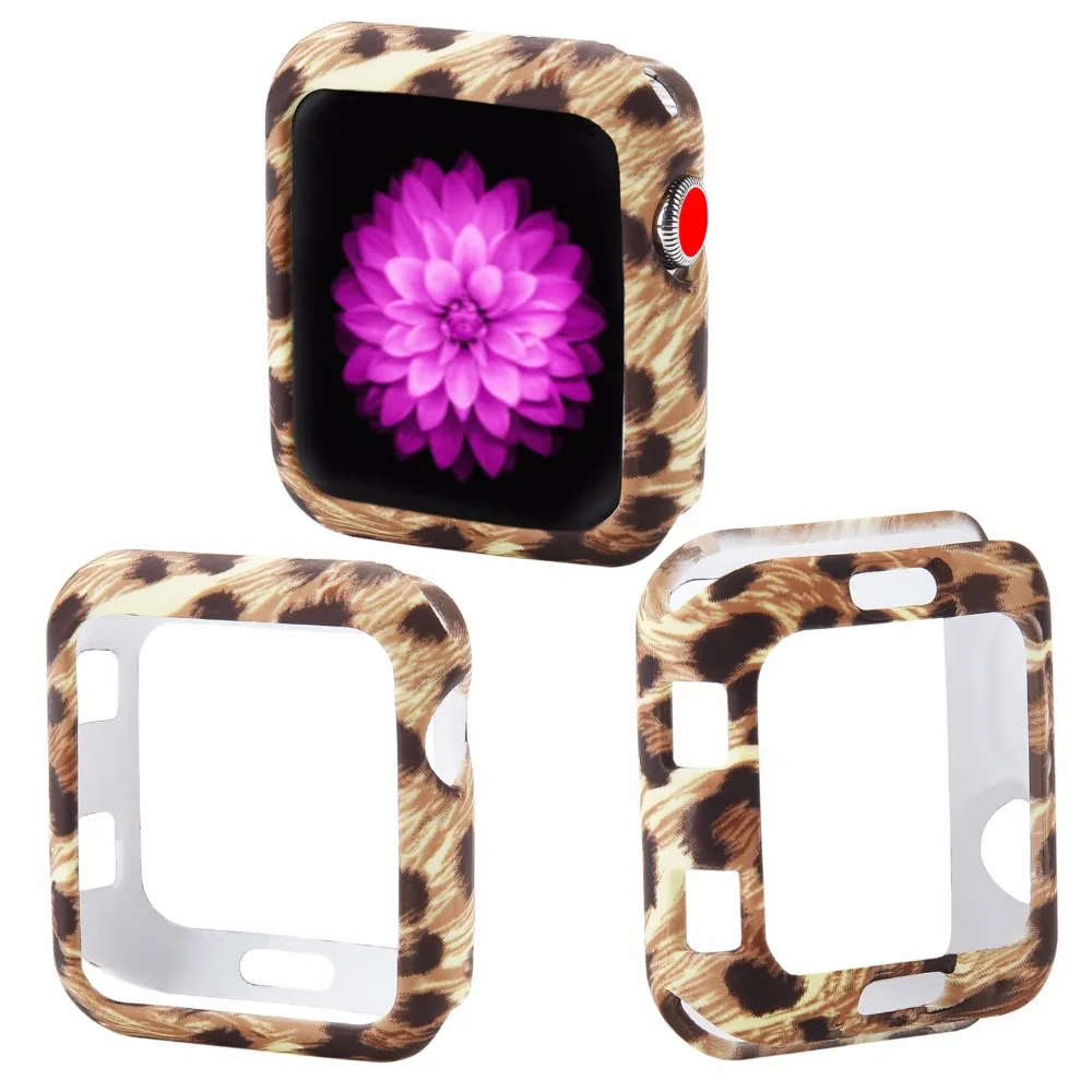 Мягкий и тонкий чехол Bemorcabo из ТПУ с принтом для Apple Watch 38 мм 42 мм для iwatch TPU Защитный чехол для Apple Watch 1 2 3