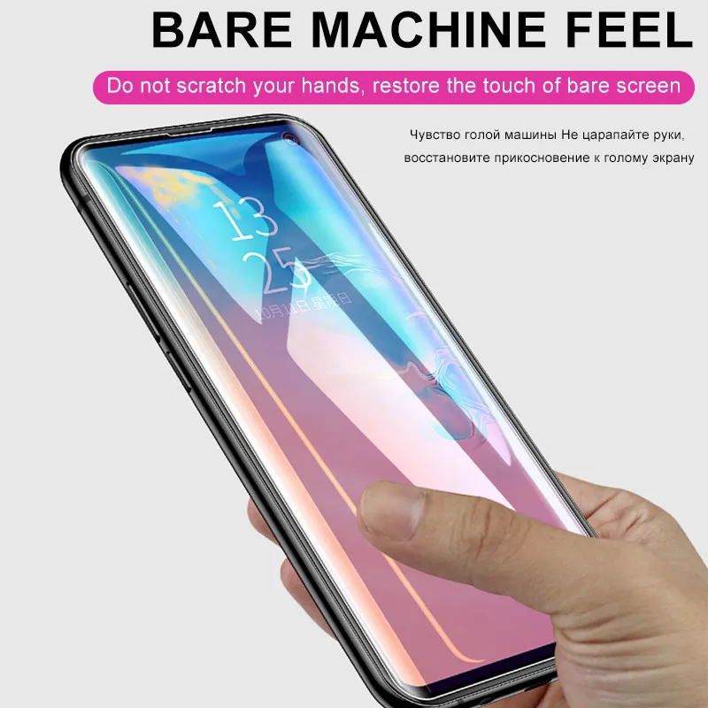 20D УФ полное клеевое Защитное стекло для экрана для samsung Galaxy S10E S8 S9 S10 PLus закаленное стекло Note 8 9 S8 защитная пленка