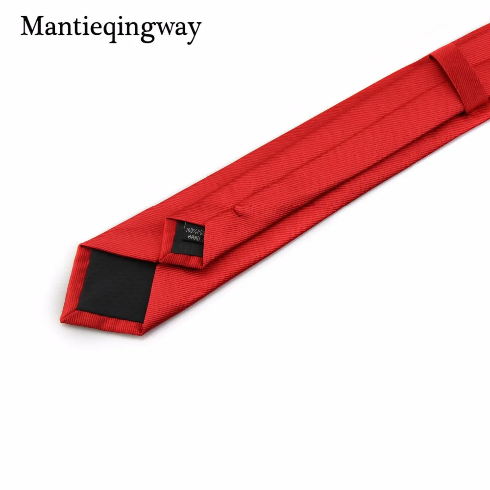 Mantieqingway 6 см классические мужские однотонные Галстуки официальная одежда деловой