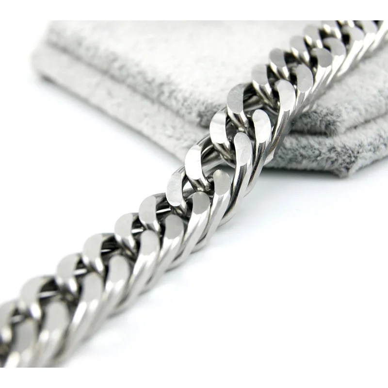 Браслет-цепочка из нержавеющей стали 7 мм в стиле панк | Украшения и аксессуары