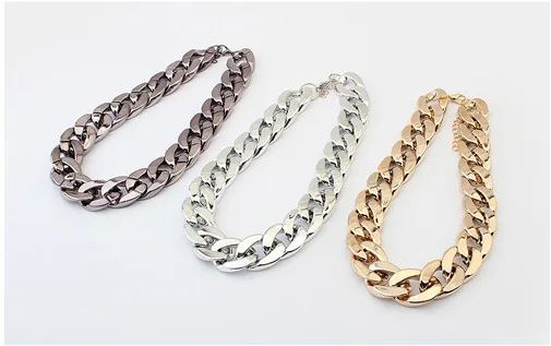 Ожерелья цепочки в стиле панк для мужчин и женщин|collier femme|chain necklacechoker necklace |