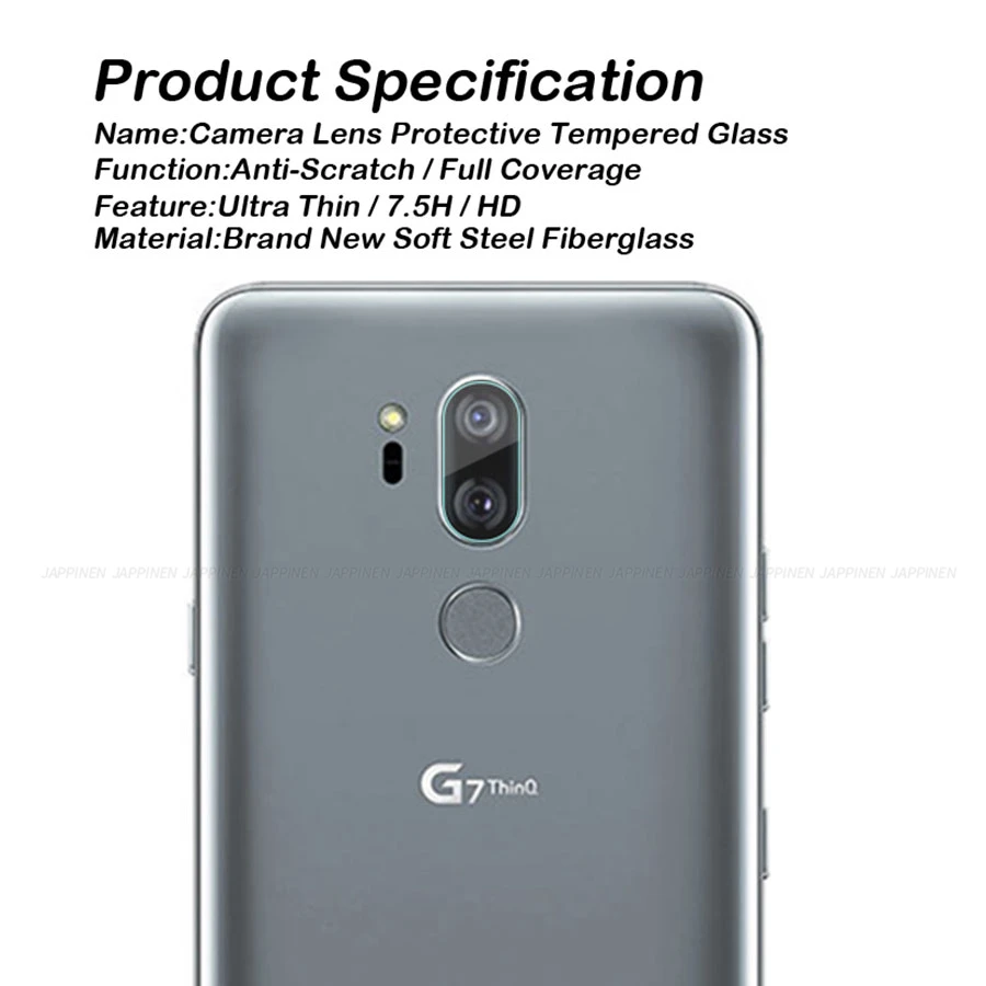 2.5D объектив камеры закаленное стекло для LG V40 G7 ThinQ V30 G5 G6 задняя камера Защитная
