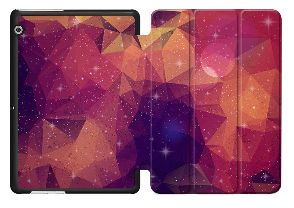 MTT цветной многоугольник чехол для huawei MediaPad T3 10 9," подставка флип из искусственной кожи чехол для Funda Honor Play Pad 2 9,6 дюймов планшет