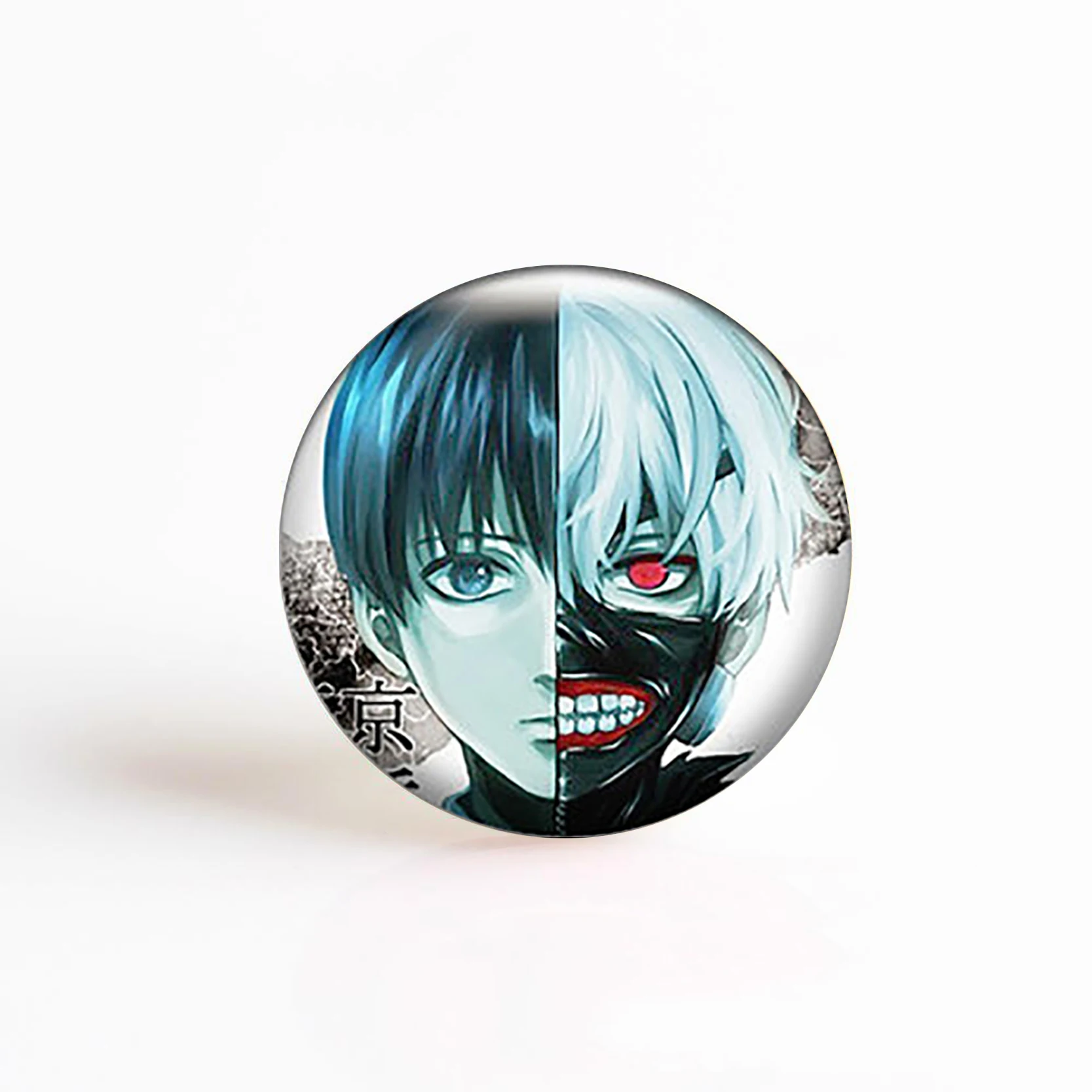 5 шт./лот Tokyo Ghoul Touka Kaneki Ken Kamishiro аниме стеклянный кабошон круглая фотография DIY