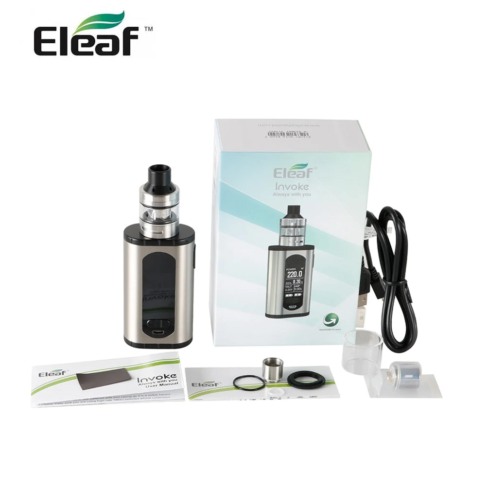 Оригинальный Eleaf вызов с Элло т Полный комплект 18650 батареей 220 Вт HW3/HW4 катушка Макс 2 мл/4 мл бак 1 3 дюйма