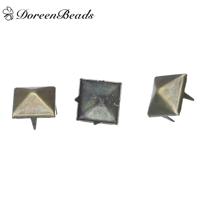DoreenBeads античные бронзовые заклепки в форме пирамиды для шитья одежды аксессуары