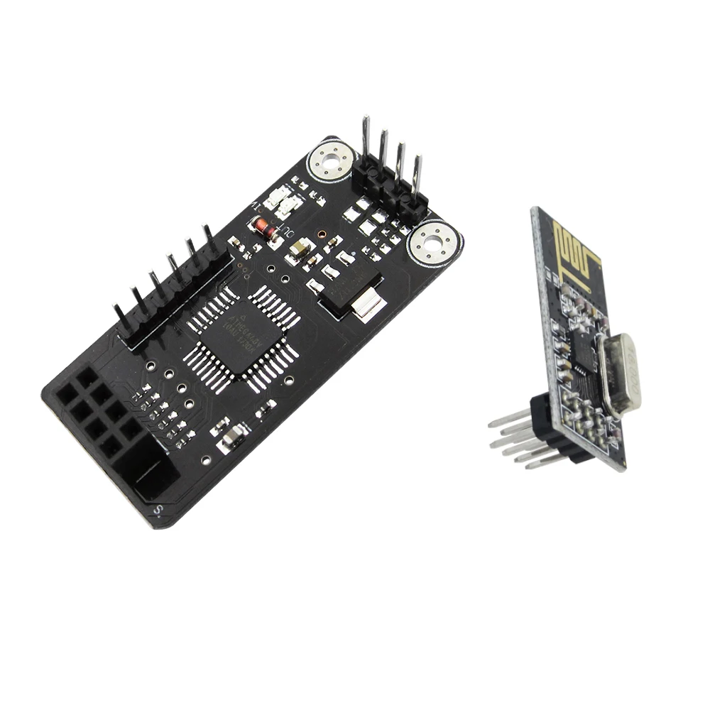 1 комплект NRF24L01 + ATMEGA48 + беспроводной защитный модуль SPI для интерфейса IIC I2C TWI