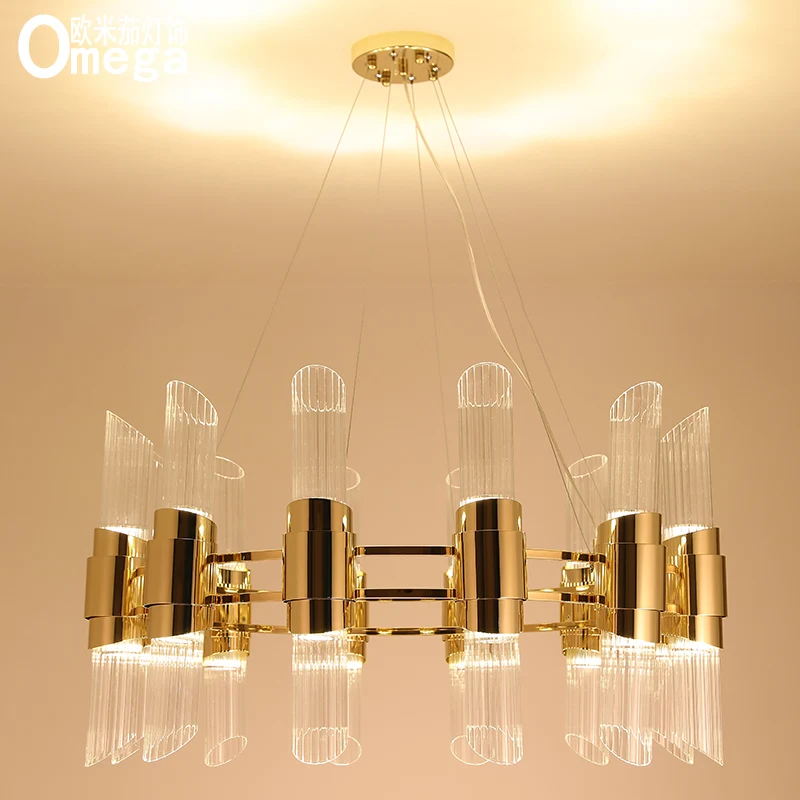 Modern minimalist light luxury living room chandelier restaurant bar porch study hotel project model lamps | Лампы и освещение