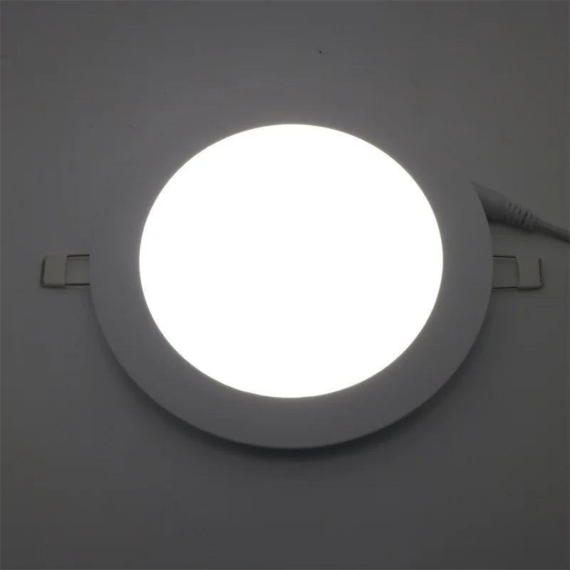

SZYOUMY 20pcs LED Ceiling Panel Light Dimmable 12W 15W 18W 24W High Brightness LED Downlight With Adapter AC85-265V Indoor Light
