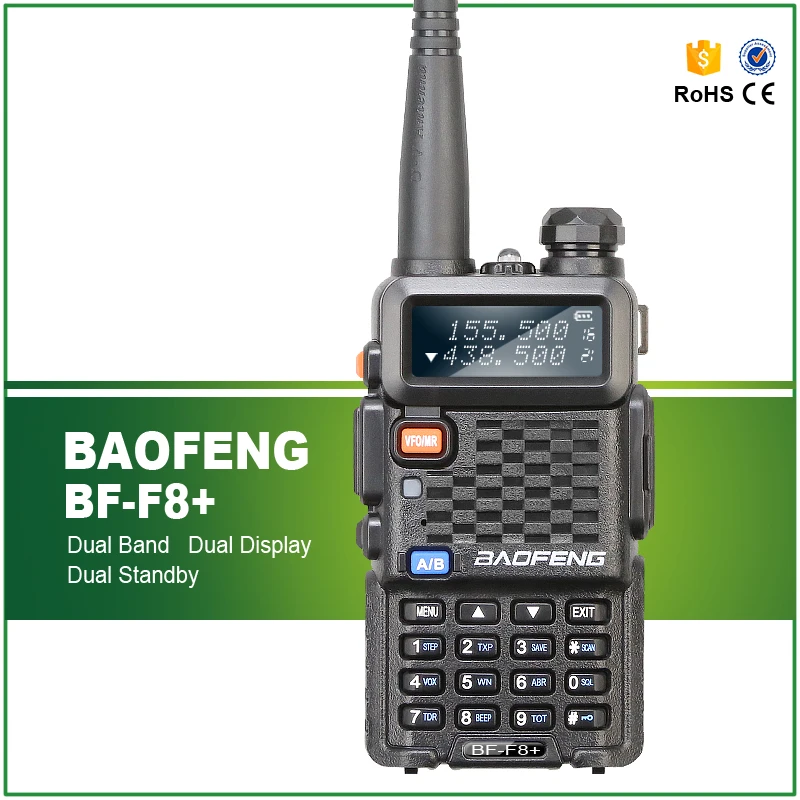 

BAOFENG BF-F8+ 5W Two Way Radio Walkie Talkie VHF/UHF Dual Band Ham Portable Radio