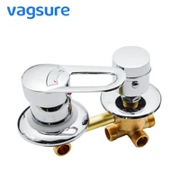 2345 ways water outlet screw thread 10cm12 5cm14 5cm cold and hot mixing valve brass shower faucet mixer diverter bathroom
