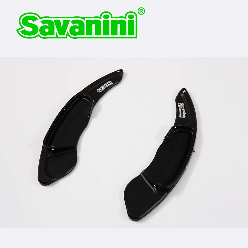 Savanini алюминиевое рулевое колесо сдвиг Paddle Shifter расширение для Smart Fortwo и Forfour авто аксессуары автомобиль Стайлинг