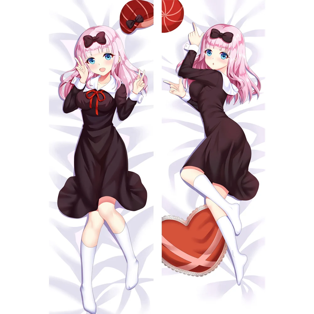 Чехол для Kaguya-sama: Love Is War dakimakura, чехол для подушки Shinomiya Kaguya Fujiwara Chika hugging body