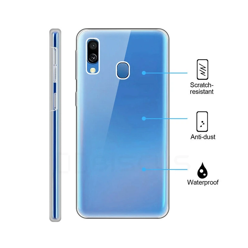 Двойной Мягкий защитный силиконовый чехол для Samsung Galaxy A10 A30 A40 A50 A20 A70 A20E A30s A01 A41 A51