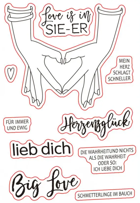 

Немецкие прозрачные штампы для скрапбукинга, бумажные изделия, прозрачные штампы для скрапбукинга X0401