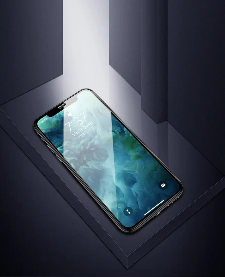 Пленка из закаленного стекла для iPhone X 7 8 6 6s Plus защитная пленка экрана с полным
