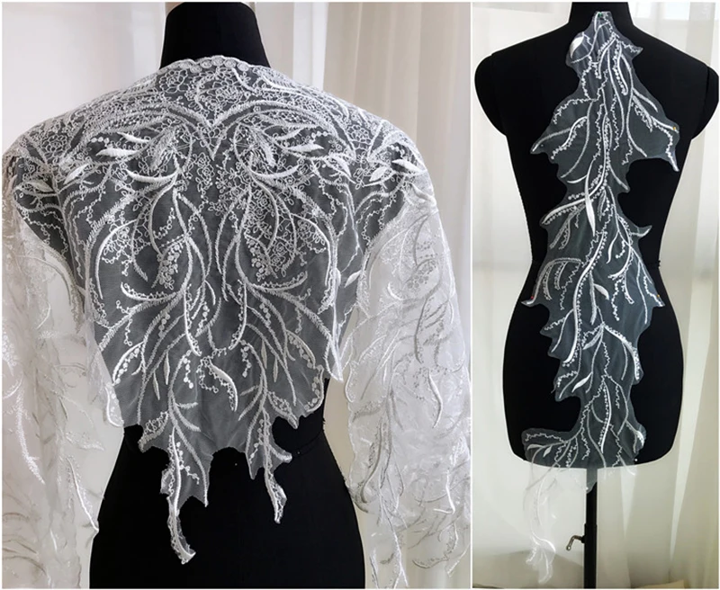 Цельнокроеное платье/ярда кружевной ткани DIY декоративный ламинат высокого