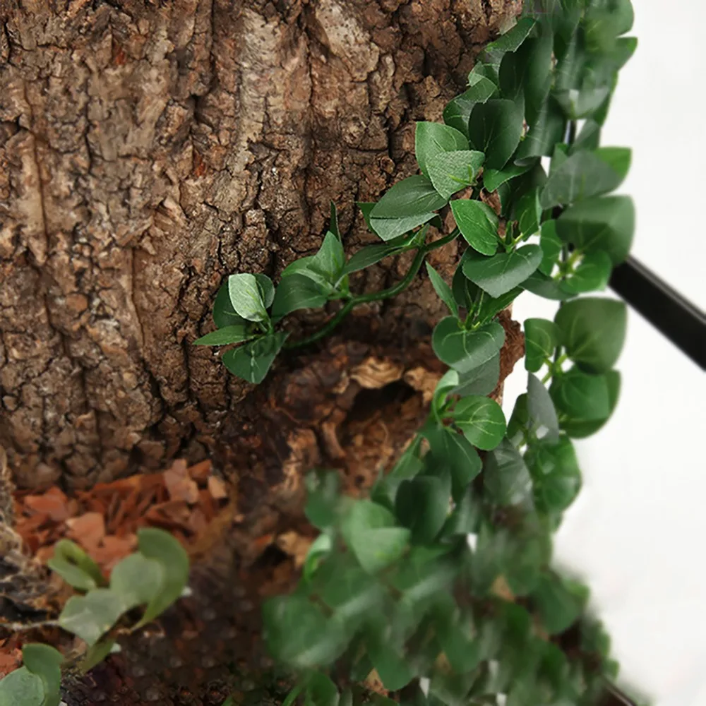 Artificial Hanging Plant Ivy Vine With Suction Cup For Gecko Lizard Tortoise Chameleon Reptile Tree Frog Vivarium Terrarium Deco | Дом и сад