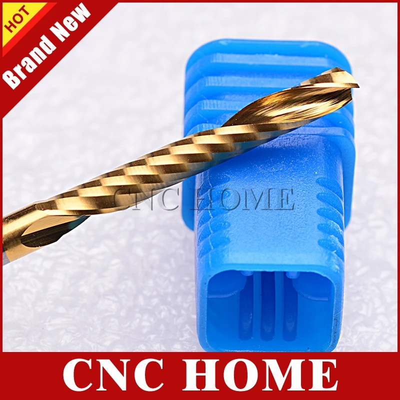 Спиральная фреза HRC55 с титановым покрытием 5 шт. 3 175x22 мм|cutter bit|one fluteend milling cutter |