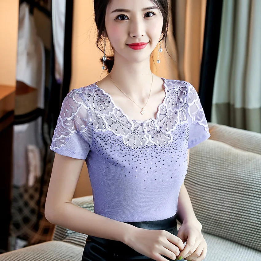 Женская футболка FGLAC Новые поступления 2021 летние сетчатые топы модные