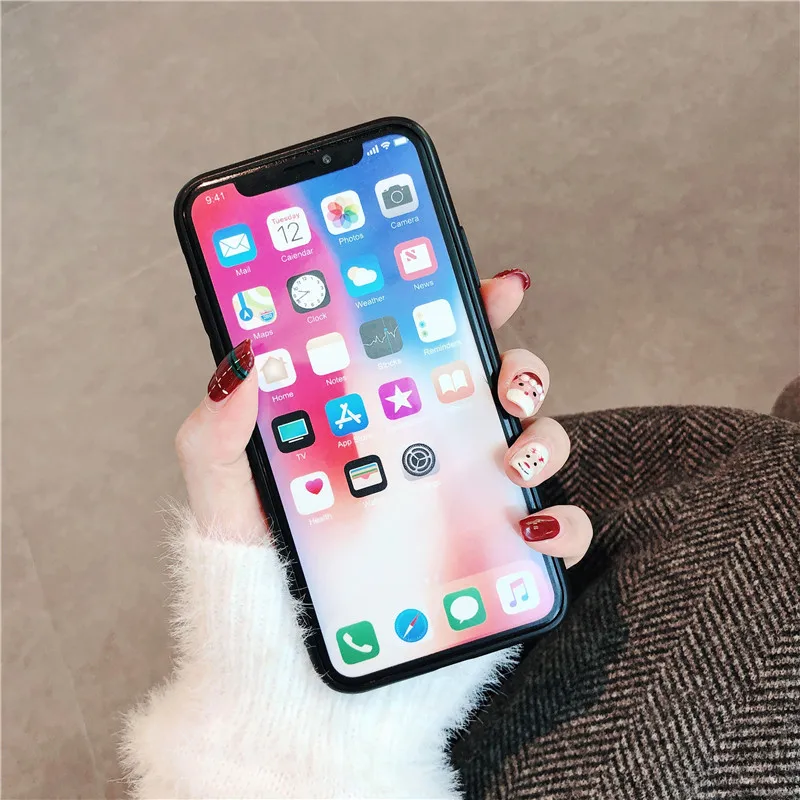 Женский роскошный эпоксидный Мягкий ТПУ чехол Samtsui для iPhone 11 Pro Max с сердечком XMAX X