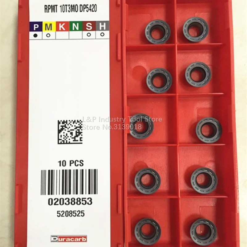 Новинка подлинные твердосплавные вставки Duracard RPMT10T3MO DP5320 DP5420 RPMT 10T3 MO токарный