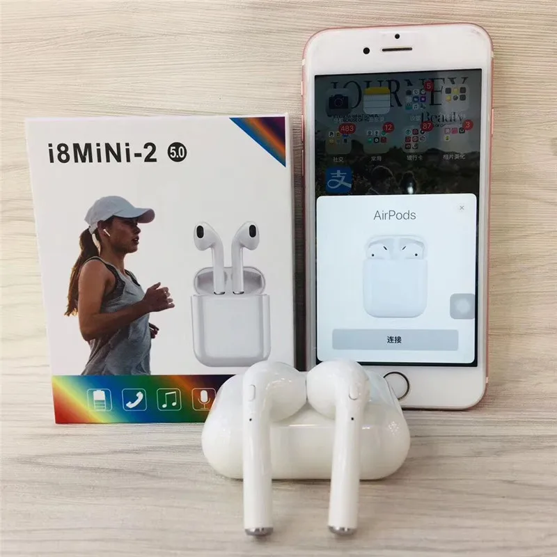 I8mini2 TWS цветная коробка bluetooth гарнитура V5.0 Беспроводная двухслуховая стерео связь