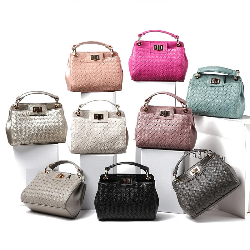 SUNMEJOY Переплетение Моды peekaboo мини tote сумки высокого качества искусственная кожа