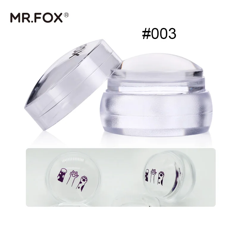 Mr. FOX прозрачная Шахматная силиконовая форма для ногтей со скребком красочная