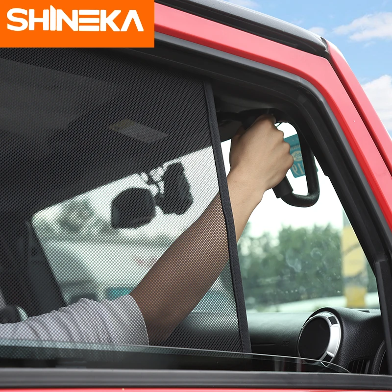 SHINEKA солнцезащитные очки для боковых окон Jeep Wrangler JK 2007 2017 Защита от УФ лучей
