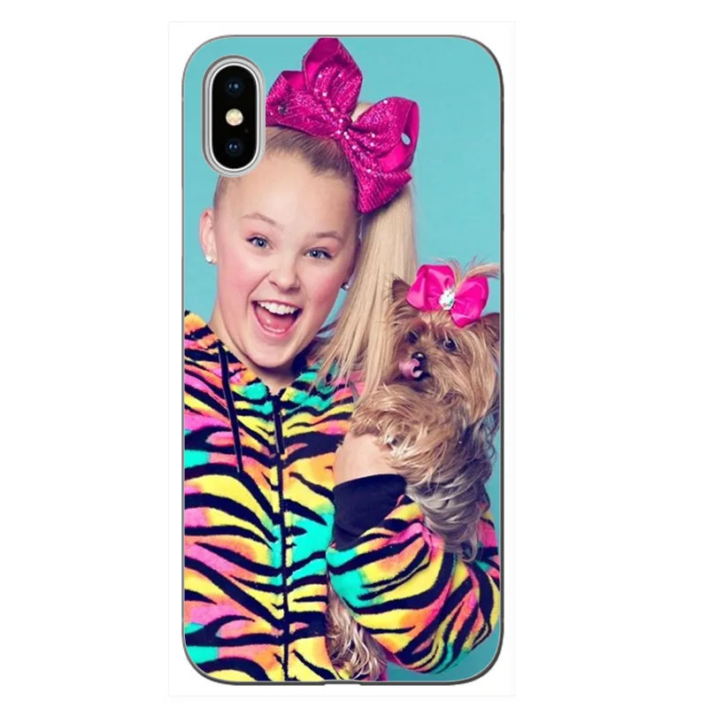 Jojo siwa прозрачный мягкий силиконовый чехол для телефона iPhone XS XR MAX X 5 5S 5SE 6 6S 6 7 8Plus высокое качество печати
