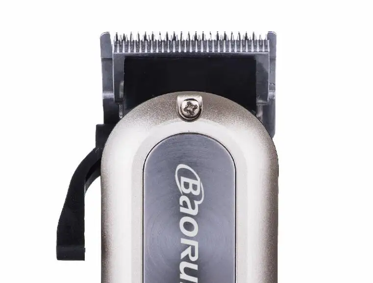 Rechargeable Electric Clipper Steel Cutter Professional Hair for Men Adjustable Salon Cordless Trimmer 8pcs Nozzles | Бытовая техника