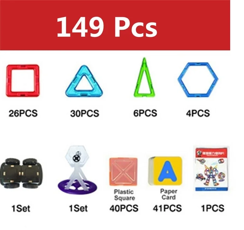 149 шт. Magic Building Block Магнитная Игрушечные лошадки дошкольных навыки Развивающая