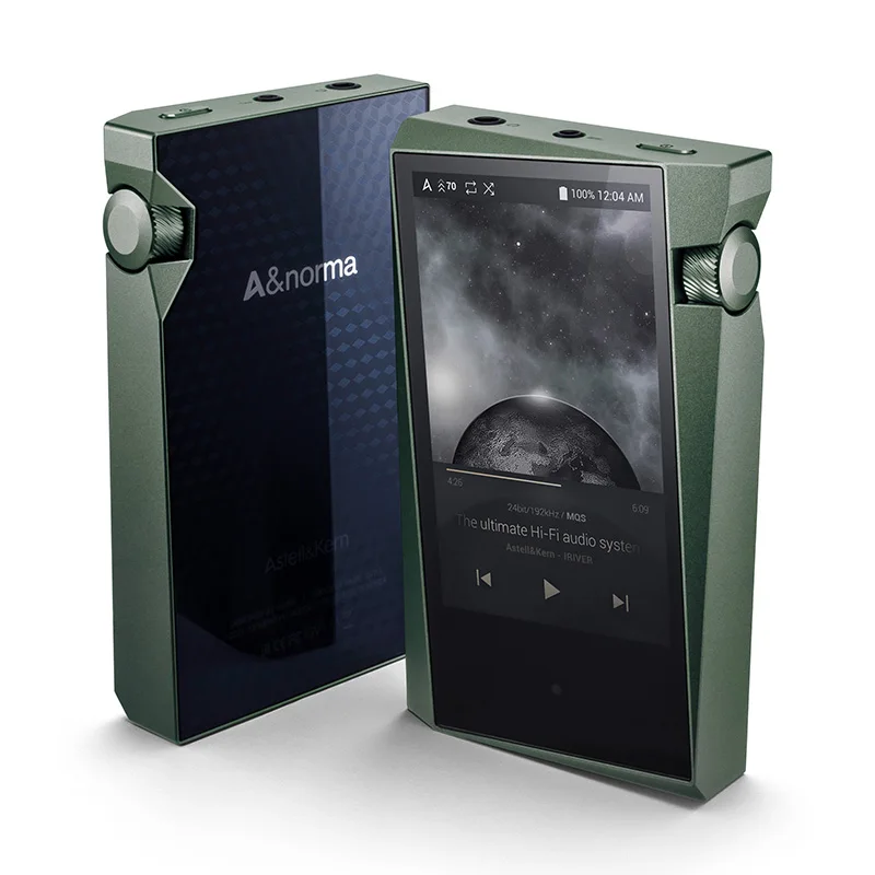 IRIVER A& norma SR15 Портативный Hi-Fi плеер с высоким разрешением аудио плеер без потерь музыка MP3 плеер с высокой точностью подарок кожаный чехол - Цвет: Olive green 128G