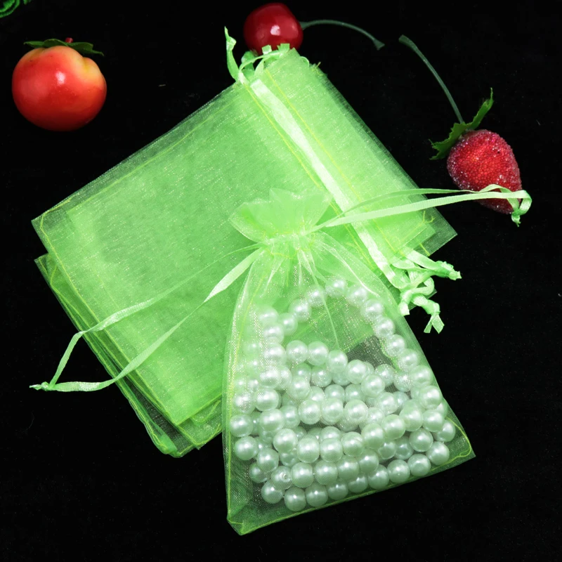 

Оптовая продажа 200 шт./лот светло-зеленая Сумка из органзы 7x9 см маленькие свадебные сумочки для подарков на Рождество очаровательные сумки ...
