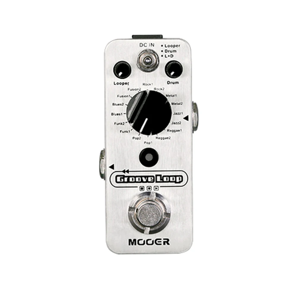 Mooer канавка петли гитары педаль эффектов Micro Лупер и драм-машина в 1 Stompbox 16 барабан