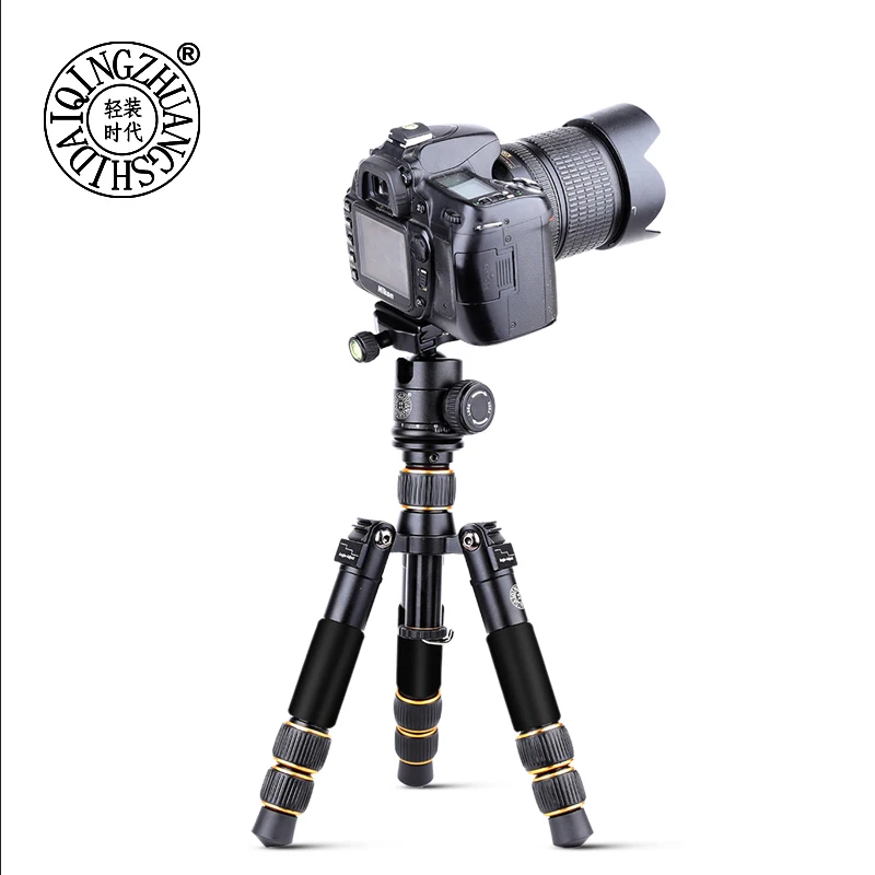 Алюминиевый Настольный Трипод QZSD Q166A портативный мини-Трипод гибкий для камеры с